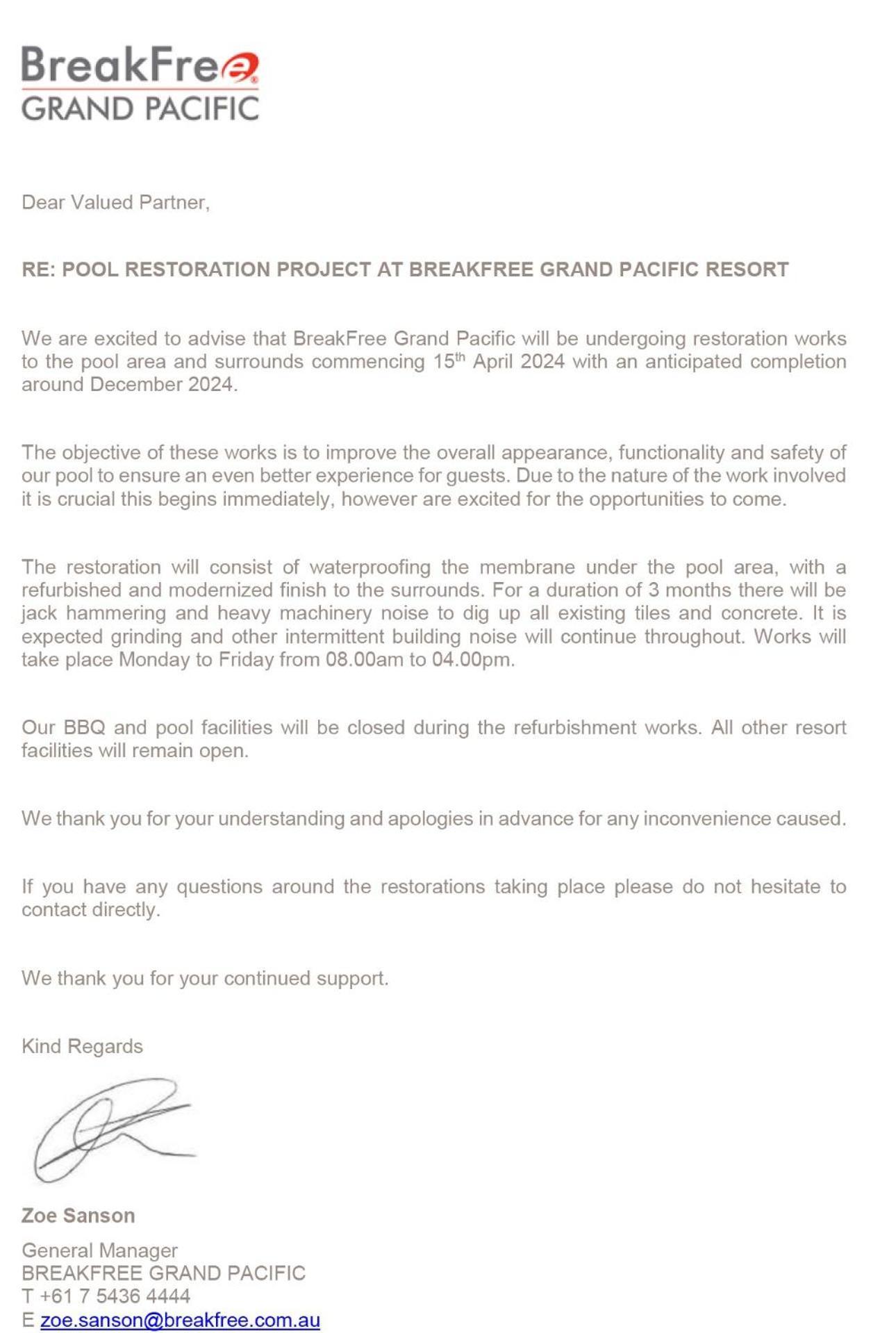 Breakfree Grand Pacific Aparthotel Caloundra Eksteriør bilde